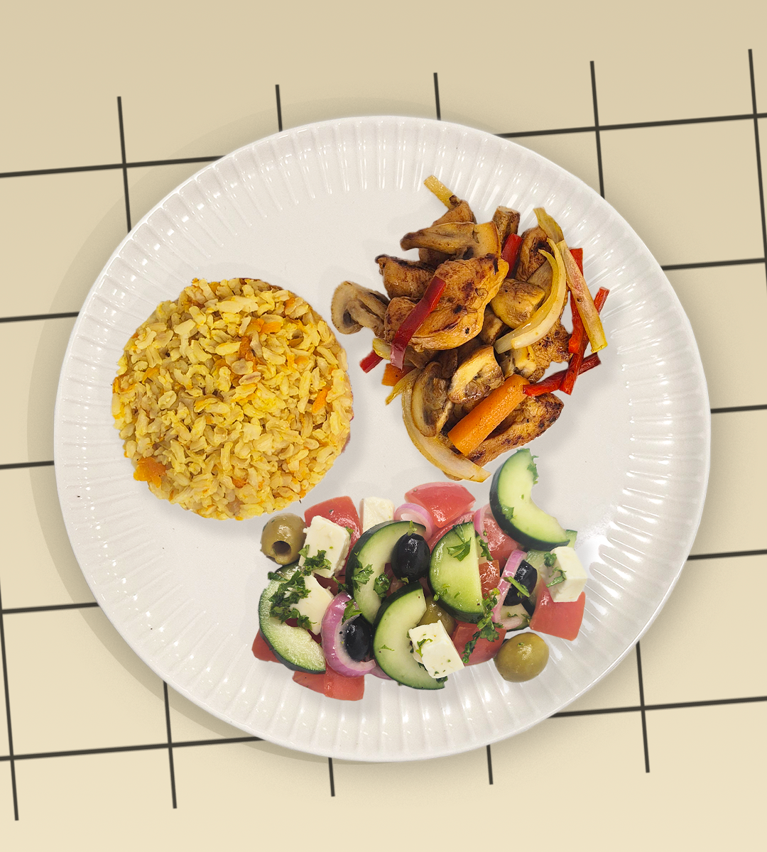 PECHUGA DE POLLO CON VEGETALES