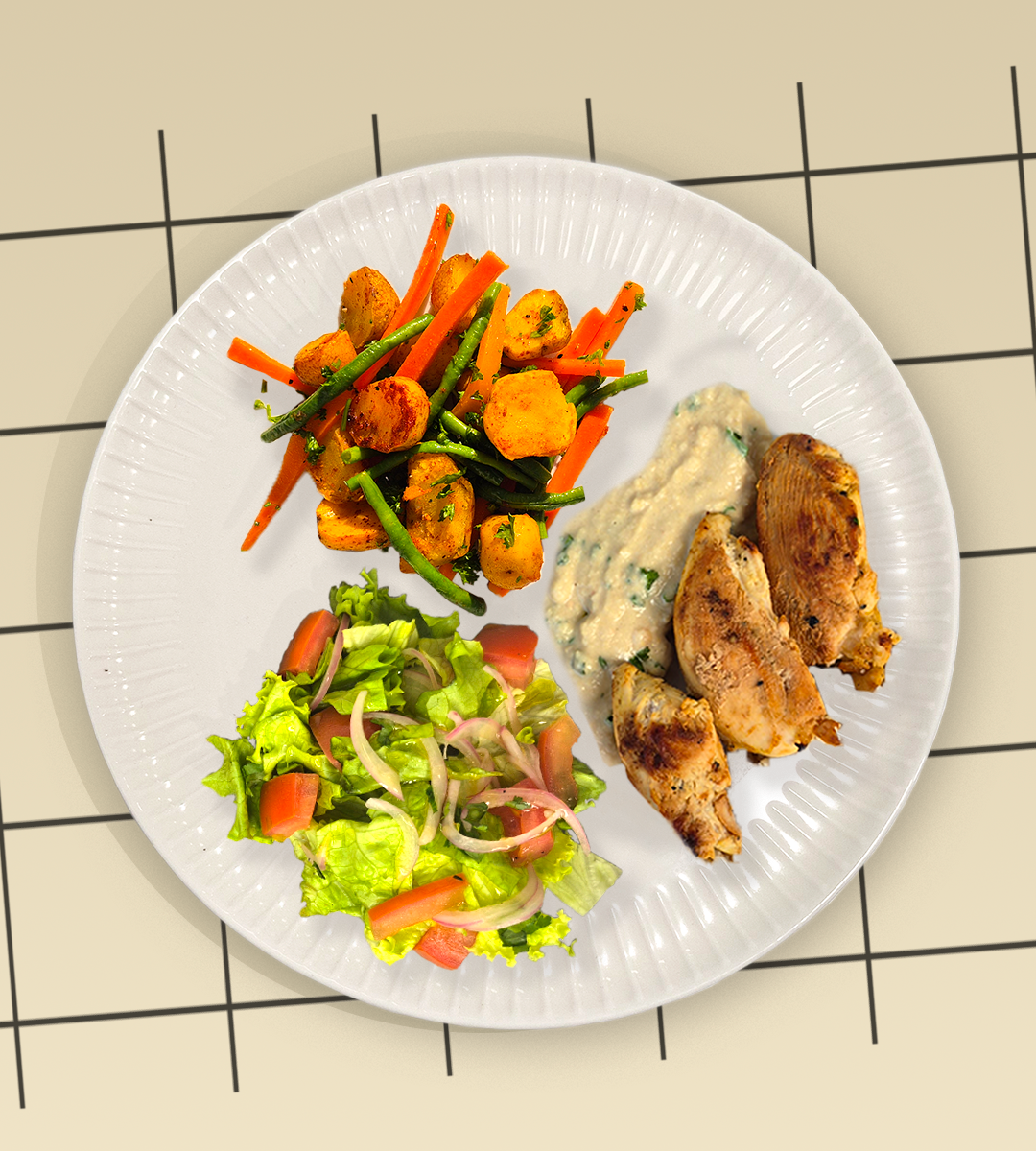 PECHUGA DE POLLO HUMMUS