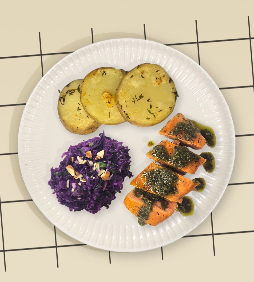 SALMÓN AL PESTO