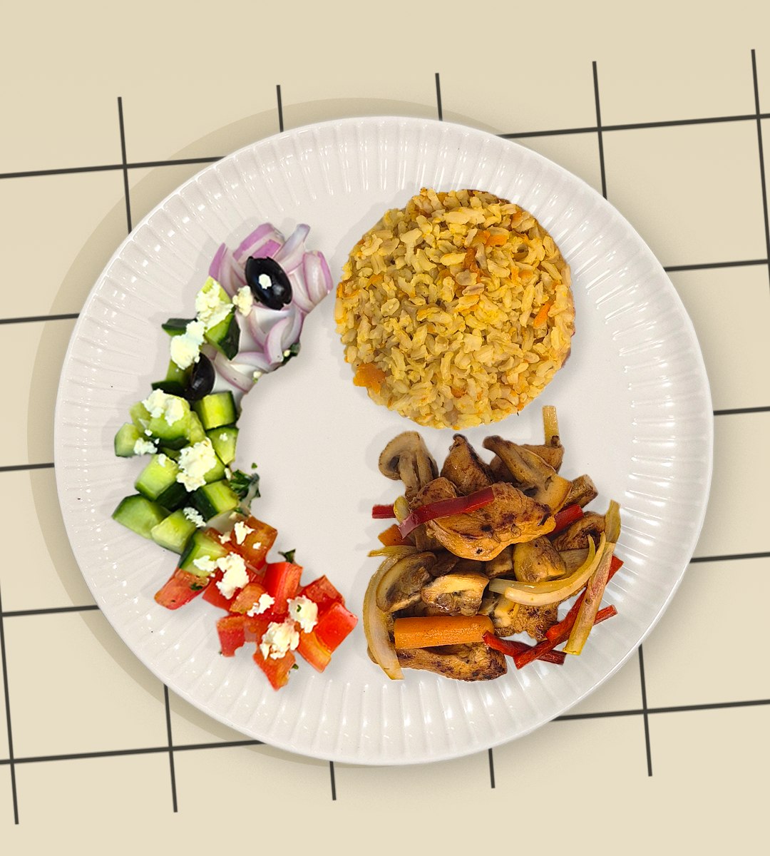 PECHUGA DE POLLO CON VEGETALES