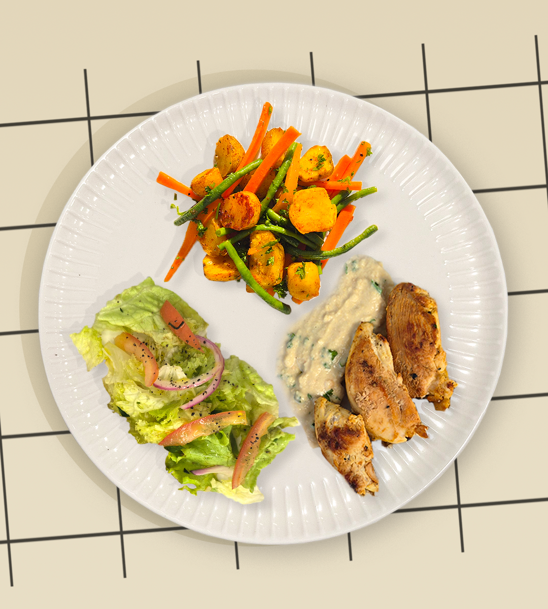 PECHUGA DE POLLO HUMMUS