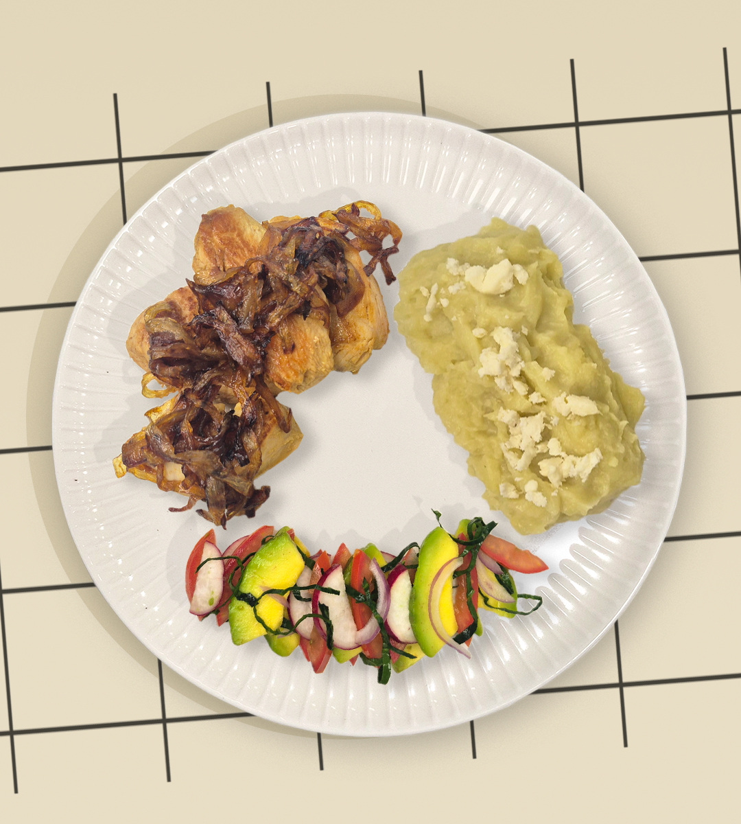 PECHUGA DE POLLO ENCEBOLLADA
