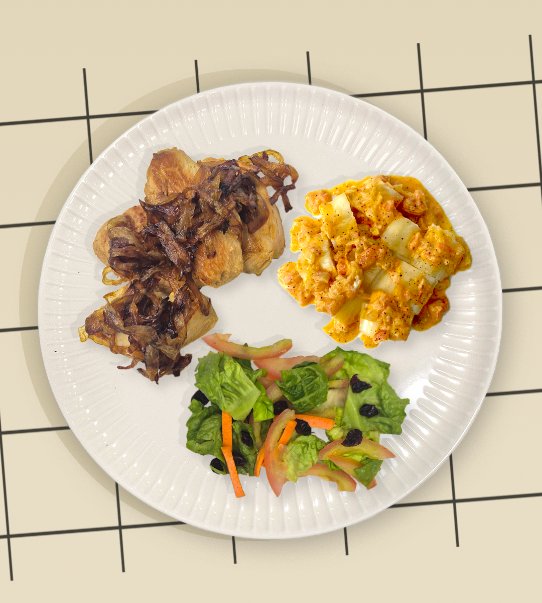 PECHUGA DE POLLO ENCEBOLLADA